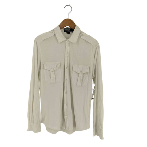 ポロバイラルフローレン Polo by RALPH LAUREN エポレット コットン シャツ メンズ import:L